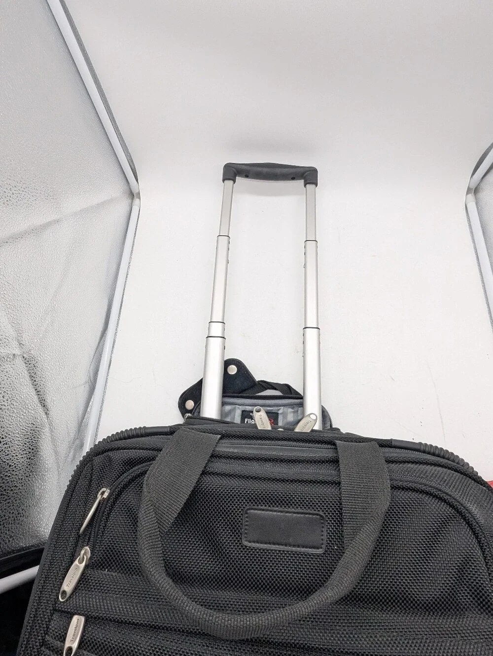 Travelpro FlightPro 3 Rolling Briefcase Bag | Black Carry-On Pilot Tote